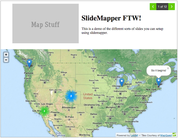 Slidemapper Demo Alt text